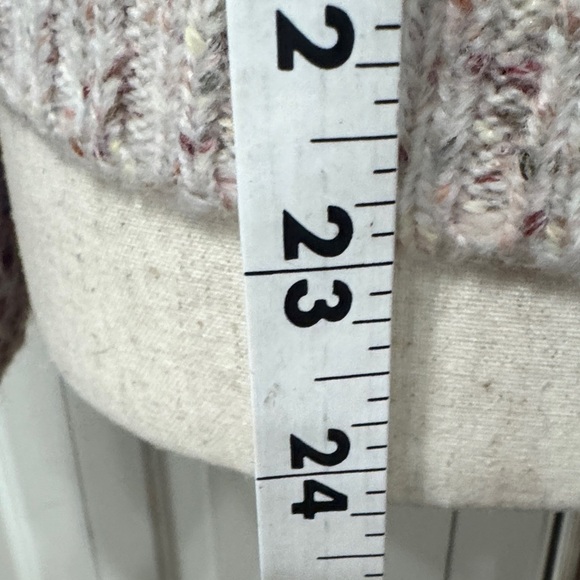 CeCe NWOT❤️ Women's Sweater Textured Cream and Purple - Picture 7 of 13